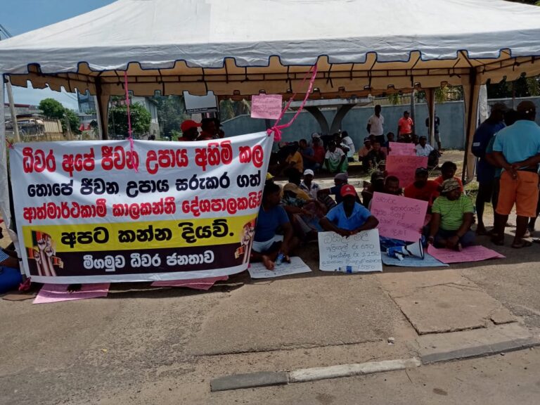 භුමිතෙල් ඉල්ලා අරගල කරන ධිවරයන්ට ලිටරයක් රු 340 ගානේ භුමිතෙල් ?